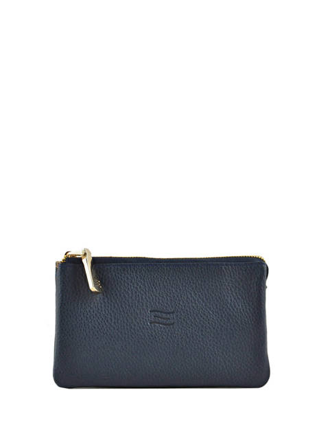 Portefeuille Caviar Leder Crinkles Blauw caviar 14196